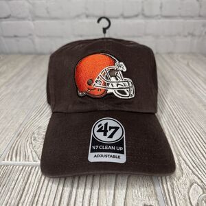Cleveland Browns Helmet Logo Hat Adj Strapback Unstructured 47 Brand Cleanup New